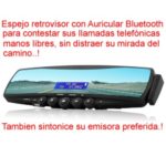 Espejo retrovisor /radio Bluetooth/ repetidor teléfono Bluetooth/ manos libres Modelo. EL-957-N1